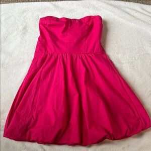 Altar'd State Vibrant Pink Strapless Mini Dress
